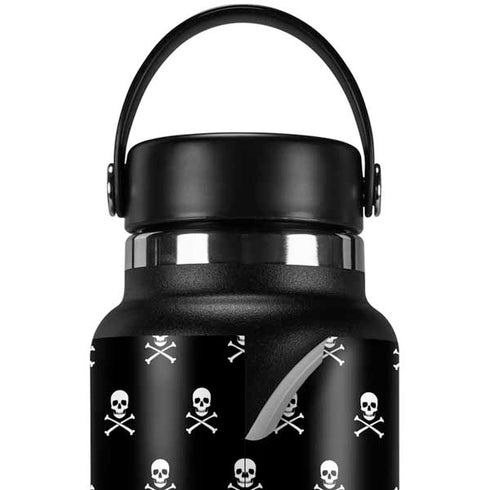 Skull and Crossbones (white) Hydro Flask 32oz Wide Mouth Skin